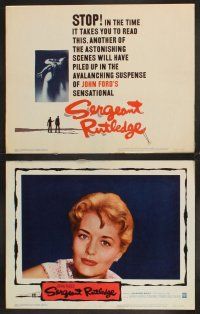 7h569 SERGEANT RUTLEDGE 8 LCs '60 Jeffrey Hunter & Constance Towers, directed by John Ford