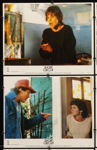 7h585 SHORT CIRCUIT 8 LCs '86 Ally Sheedy, Steve Guttenberg, directed by John Badham