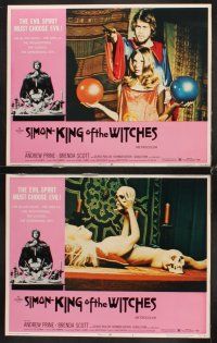 7h594 SIMON - KING OF THE WITCHES 8 LCs '71 Andrew Prine, Brenda Scott, ceremonial sex!