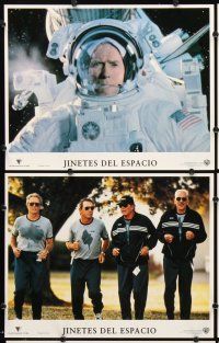 7h609 SPACE COWBOYS 8 Spanish/U.S. LCs '00 astronauts Clint Eastwood, Tommy Lee Jones, Sutherland, Garner