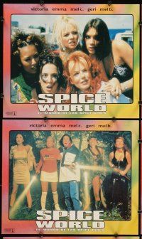 7h897 SPICE WORLD 6 Spanish/U.S. 11x13 LCs '98 Spice Girls, Victoria Beckham, English pop music!