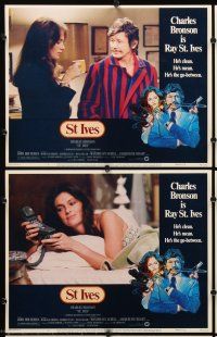 7h614 ST. IVES 8 LCs '76 Charles Bronson, sexy Jacqueline Bisset, Robert Englund