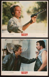 7h622 SUDDEN IMPACT 8 LCs '83 Clint Eastwood is at it again as Dirty Harry, great image!