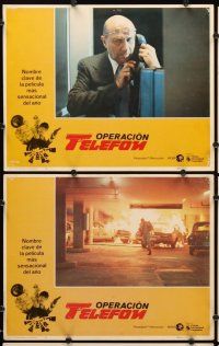 7h649 TELEFON 8 Spanish/U.S. LCs '77 sexy Lee Remick, they'll do anything to stop Charles Bronson!