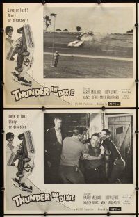 7h667 THUNDER IN DIXIE 8 LCs '64 Harry Millard, sexy dancer & cool images of crashing cars!
