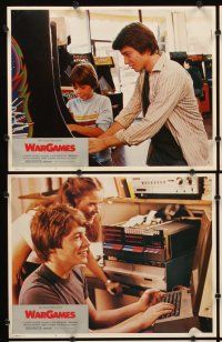 7h713 WARGAMES 8 LCs '83 teen Matthew Broderick plays video games to start World War III!