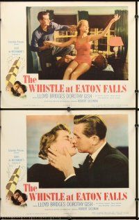 7h722 WHISTLE AT EATON FALLS 8 LCs '51 Lloyd Bridges, Dorothy Gish, directed by Robert Siodmak!