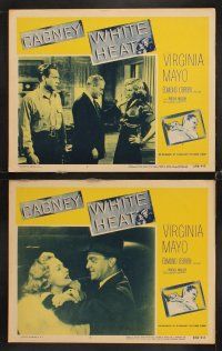 7h821 WHITE HEAT 7 LCs R56 James Cagney is Cody Jarrett, classic film noir, top of the world, Ma!