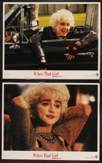 7h727 WHO'S THAT GIRL 8 LCs '87 great images of young rebellious Madonna!