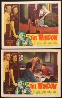 7h909 WINDOW 6 LCs '49 Barbara Hale & Arthur Kennedy doubt their son Bobby Driscoll!