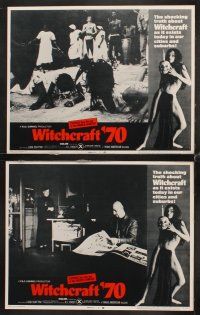 7h733 WITCHCRAFT '70 8 LCs '70 Italian horror, wild images of black magic rituals!