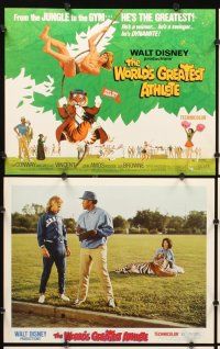 7h028 WORLD'S GREATEST ATHLETE 9 LCs '73 Walt Disney, Jan-Michael Vincent goes from jungle to gym!