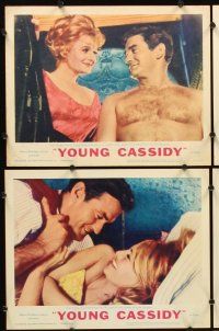 7h749 YOUNG CASSIDY 8 LCs '65 John Ford, bellowing, brawling, womanizing Rod Taylor!