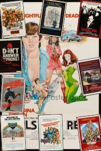 7j005 LOT OF 22 FOLDED ONE-SHEETS '57 - '86 Girls For Rent, Logan's Run, Dark Crystal & more!