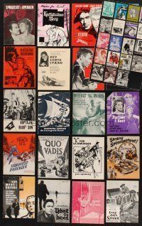 7j027 LOT OF 39 DANISH PROGRAMS FROM U.S. MOVIES '30s-80s lots of different images & art!