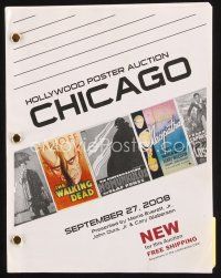 7j215 HOLLYWOOD POSTER AUCTION CHICAGO auction catalog '08 The Last Moving Picture Company!