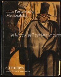 7j220 SOTHEBY'S FILM POSTERS & MEMORABILIA 09/17/98 English auction catalog '98 lots of cool items!