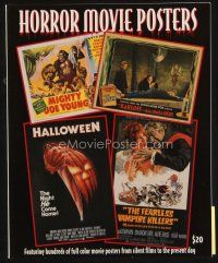7j184 HORROR MOVIE POSTERS softcover book '98 hundreds of great full-color images from all decades!