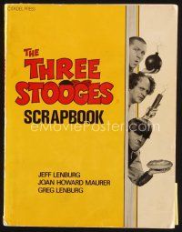 7j203 THREE STOOGES SCRAPBOOK first edition softcover book '82 filled with information & pictures!
