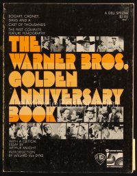 7j205 WARNER BROS. GOLDEN ANNIVERSARY BOOK first edition softcover book '73 loaded with info!
