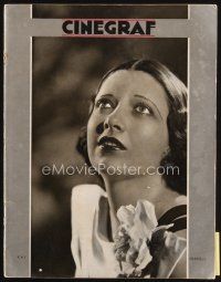 7j120 CINEGRAF Argentinean magazine December 1934 wonderful portrait of beautiful Kay Francis!