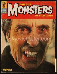 7j129 FAMOUS MONSTERS OF FILMLAND magazine June 1971 best portrait of Christopher Lee as Dracula!