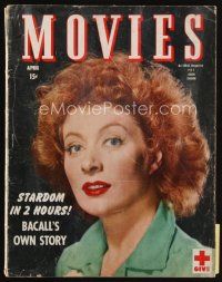 7j065 MODERN MOVIES magazine April 1945 great portrait of Greer Garson in Valley of Decision!