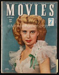 7j068 MODERN MOVIES magazine July 1945 portrait of Gloria De Haven, starring in Between Two Women!