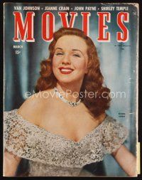 7j064 MODERN MOVIES magazine March 1945 smiling portrait of Deanna Durbin from Can't Help Singing!