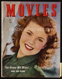 7j066 MODERN MOVIES magazine May 1945 portrait of grown up Shirley Temple in Kiss & Tell!