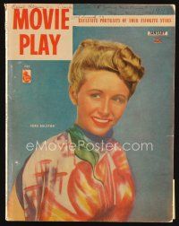 7j114 MOVIE PLAY magazine January 1948 great portrait of Vera Ralston by Roman Freulich!