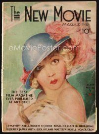 7j116 NEW MOVIE MAGAZINE magazine Feb 1930 great artwork of sexy Alice White by Penrhyn Stanlaws!