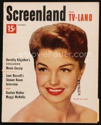 7j119 SCREENLAND magazine November 1953 portrait of Esther Williams starring in Easy to Love!