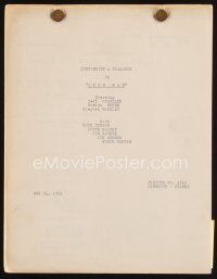 7j331 IRON MAN continuity & dialogue script May 24, 1951, screenplay by Zuckerman & Chase!
