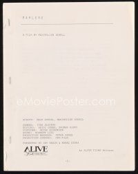 7j336 MARLENE script '84 screenplay by Meir Dohnal & Maximilian Schell!
