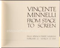 7j204 VINCENTE MINNELLI first edition softcover book '83 biography of the great director!