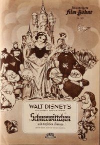 7j261 SNOW WHITE & THE SEVEN DWARFS German program R50s Disney cartoon classic, different images!