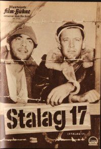 7j266 STALAG 17 German program '60 William Holden, Billy Wilder WWII POW classic, different!