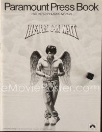 7j386 HEAVEN CAN WAIT pressbook '78 art of angel Warren Beatty wearing sweats by Lettick, football