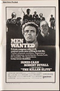 7j399 KILLER ELITE pressbook '75 James Caan & Robert Duvall, directed by Sam Peckinpah!