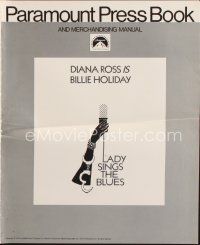 7j402 LADY SINGS THE BLUES pressbook '72 Diana Ross is Billie Holiday!