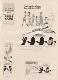 7j448 WHERE THE SPIES ARE pressbook '66 English secret agent David Niven, sexy babes!