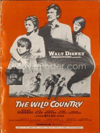 7j449 WILD COUNTRY pressbook '71 Disney, Vera Miles, Ron Howard and brother Clint Howard!