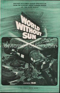 7j454 WORLD WITHOUT SUN pb '64 Le Monde sans Soleil, adventures of Jacques-Yves Cousteau's oceanauts