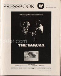 7j455 YAKUZA pressbook '75 Robert Mitchum, Paul Schrader, directed by Sydney Pollack!