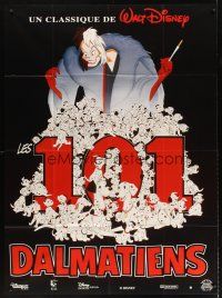 7k590 ONE HUNDRED & ONE DALMATIANS French 1p R90s most classic Walt Disney canine family cartoon!