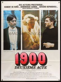 7k250 1900 French 1p '77 Bernardo Bertolucci, Robert De Niro, Dominique Sanda, Gerard Depardieu