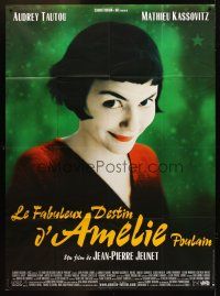 7k268 AMELIE French 1p '01 Jean-Pierre Jeunet, great close up of Audrey Tautou by Laurent Lufroy!