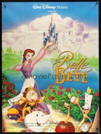 7k288 BEAUTY & THE BEAST French title French 1p '91 Walt Disney cartoon classic!