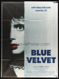 7k306 BLUE VELVET French 1p '87 directed by David Lynch, different c/u of Isabella Rossellini!